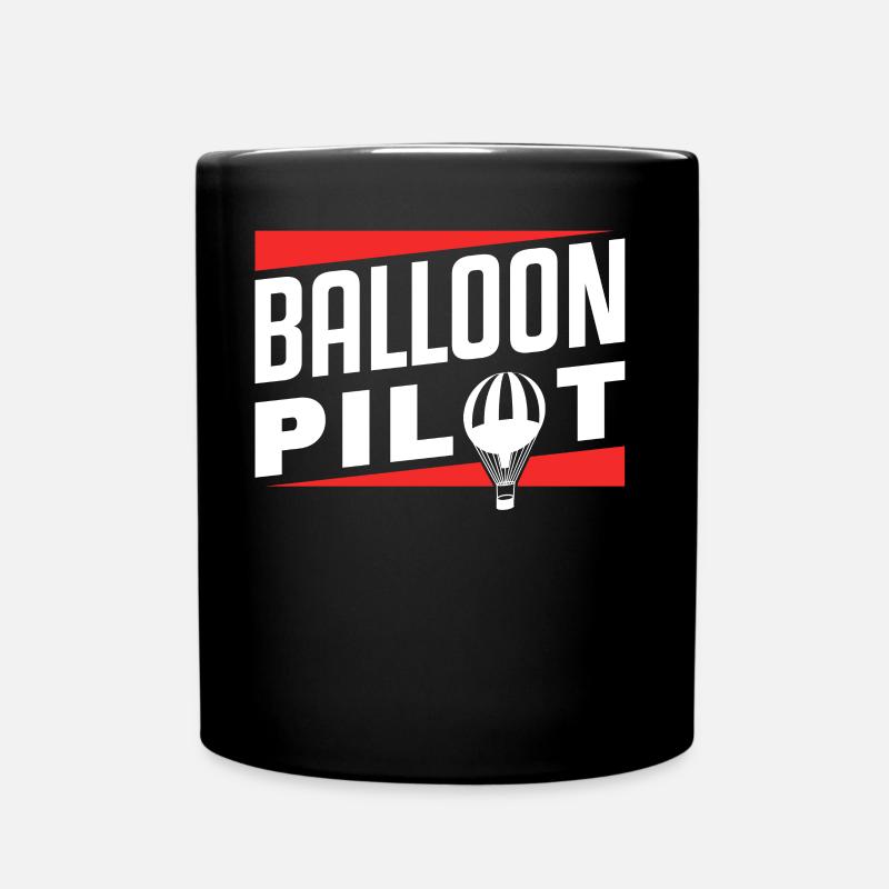 Vol de pilote de montgolfière Balloonist Montgolfière - Mug uni - noir