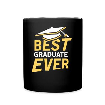 Best Graduate of All Time Graduated Graduates - Full Colour Mug - black - Front
