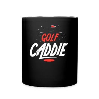 Golf Caddie Profession Golfer Golfing - Full Colour Mug - black - Front