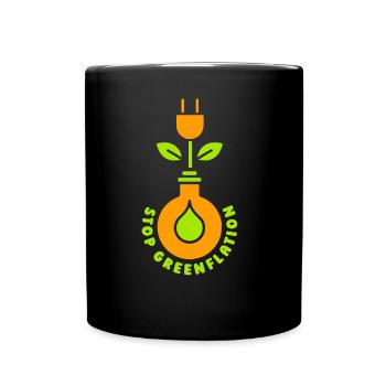 La déflation verte arrête l’inflation de l’énergie verte - Mug uni - noir - Devant