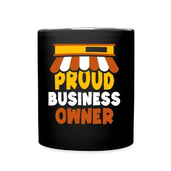 Fier propriétaire d’entreprise Entrepreneur Fondateur PDG - Mug uni - noir - Devant