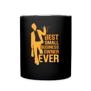 Bester Inhaber Eines Kleinunternehmens Gründer CEO - Tasse einfarbig - Schwarz - Vorne