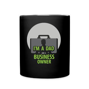 Je suis un père et un PDG propriétaire d’entreprise - Mug uni - noir - Devant