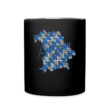 Bayern Geschenk bavaria - Tasse einfarbig - Schwarz - Vorne