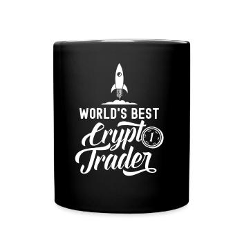 Weltbester Krypto Trader Crypto Traden Trading - Tasse einfarbig - Schwarz - Vorne