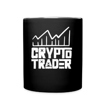 Krypto Händler Traden Crypto Trading Trader - Tasse einfarbig - Schwarz - Vorne