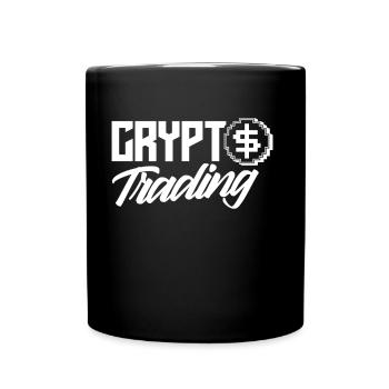 Krypto Handel Trader Crypto Traden Trading - Tasse einfarbig - Schwarz - Vorne