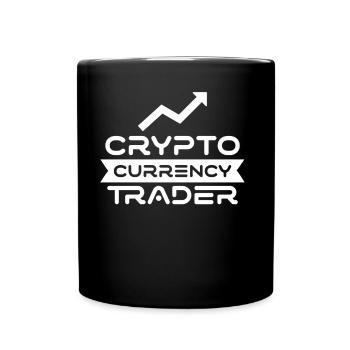 Kryptowährungs Händler Crypto Trader Krypto - Tasse einfarbig - Schwarz - Vorne