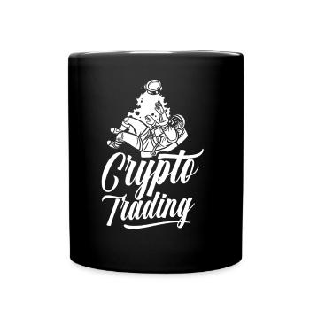Krypto Handel Crypto Trader Traden Trading - Tasse einfarbig - Schwarz - Vorne