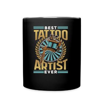 Bester Tätowierer Überhaupt Tattoo Tätowieren - Tasse einfarbig - Schwarz - Vorne