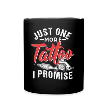 Seul un tatoueur promis artiste - Mug uni - noir - Devant