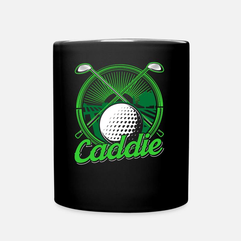 Caddie Golfen Golf Golfer Beruf - Tasse einfarbig - Schwarz