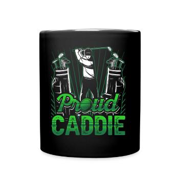 Fier Caddie Golf golfeur Profession - Mug uni - noir - Devant