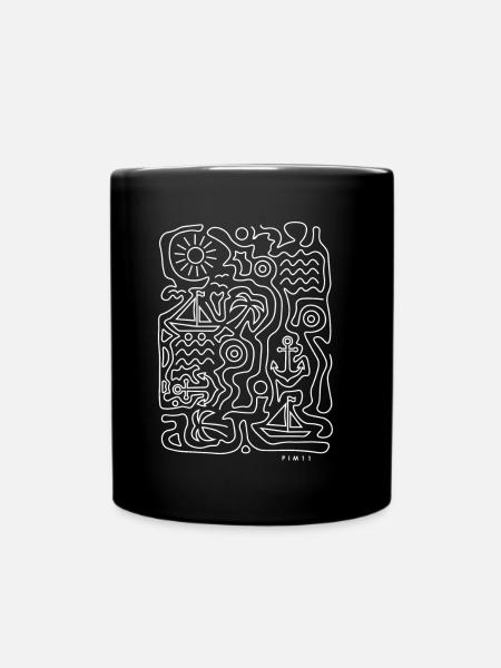 Summer vibes (weiss) - Tasse einfarbig - Schwarz