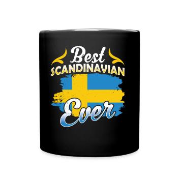 The best Scandinavian of all time Sweden - Full Colour Mug - black - Front