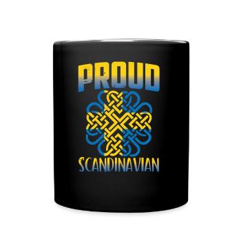 Fier Scandinave Suédois Scandinavie Nordique - Mug uni - noir - Devant