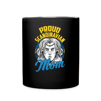 Stolze Skandinavische Mutter Schwedin Nordisch - Tasse einfarbig - Schwarz - Vorne