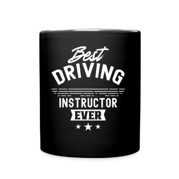 Bester Fahrlehrer Aller Zeiten Fahrschule Beruf - Tasse einfarbig - Schwarz - Vorne