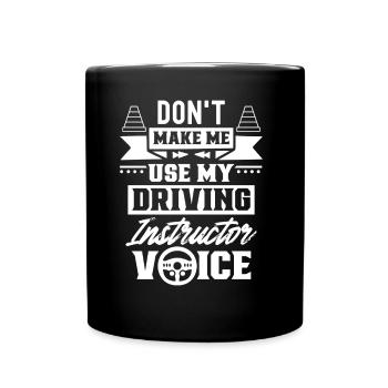 Mon instructeur de conduite Voice Driving Instructor Voice Profession - Mug uni - noir - Devant