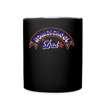 Homeschool Papa Vatertag Homeschooling Vater - Tasse einfarbig - Schwarz - Vorne