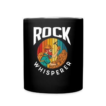 Rock Whisperer Geology Student Geology Geologist - Full Colour Mug - black - Front