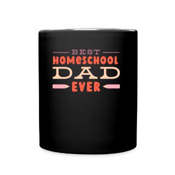 Bester Homeschooling Papa Aller Zeiten Vater - Tasse einfarbig - Schwarz - Vorne