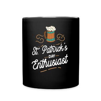 Amoureux de la Saint-Patrick Irlandais Irlande Irlandais - Mug uni - noir - Devant