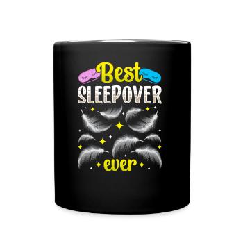 Beste Übernachtung Aller Zeiten Party Übernachten - Tasse einfarbig - Schwarz - Vorne