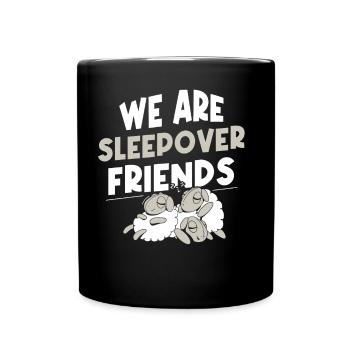 Nous sommes amis de nuit nuit fête - Mug uni - noir - Devant