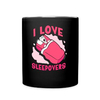 J’adore les nuitées douces séjour de fête - Mug uni - noir - Devant