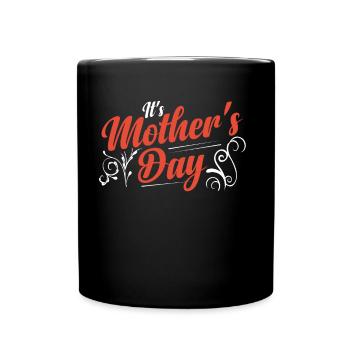 C’est la fête des mères Maman Maman Maman Maman Maman - Mug uni - noir - Devant