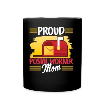 Fier facteur Mère Facteur Facteur Facteur - Mug uni - noir - Devant