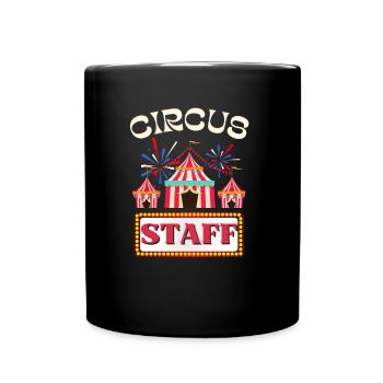Circus Staff Vintage Party Artist - Full Colour Mug - black - Front