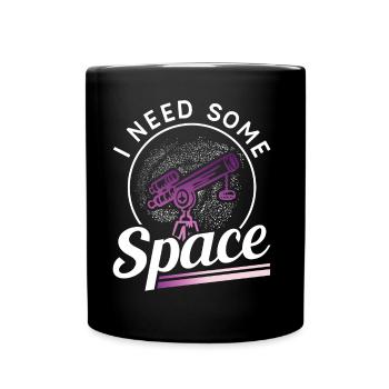 J’ai besoin d’un télescope de l’univers spatial - Mug uni - noir - Devant
