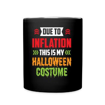 En raison de l’inflation, mon costume d’Halloween - Mug uni - noir - Devant