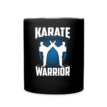Karate Warrior Martial Arts Fighter Martial Arts - Full Colour Mug - black - Front