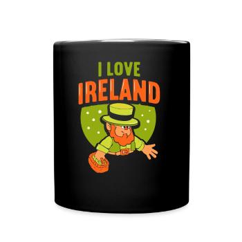 J’adore l’Irlande Irish St. Patrick’s Day - Mug uni - noir - Devant