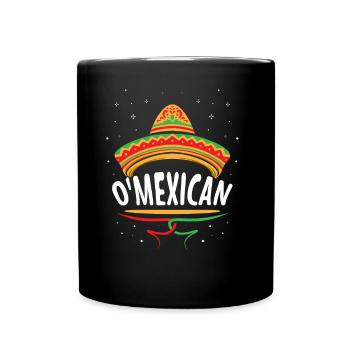 O’Mexicain Irlandais Mexicain Irlandais Irlande - Mug uni - noir - Devant