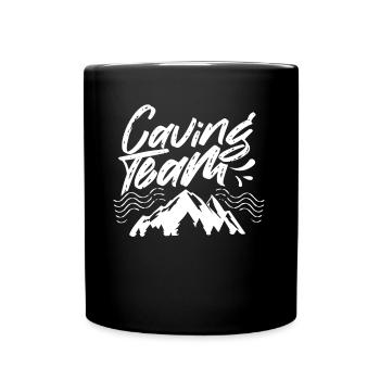 Caving Team Cave Hiking Cave Caving - Full Colour Mug - black - Front
