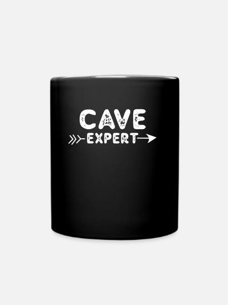 Cave Expert Cave Cave Caving - Full Colour Mug - black