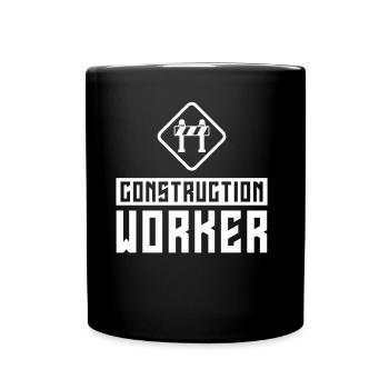 Bauarbeiter Bau Teamwork Baustelle Team - Tasse einfarbig - Schwarz - Vorne