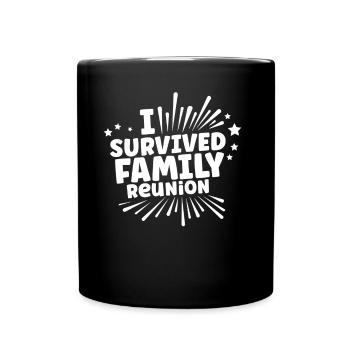 J’ai survécu à une famille d’équipe de regroupement familial - Mug uni - noir - Devant