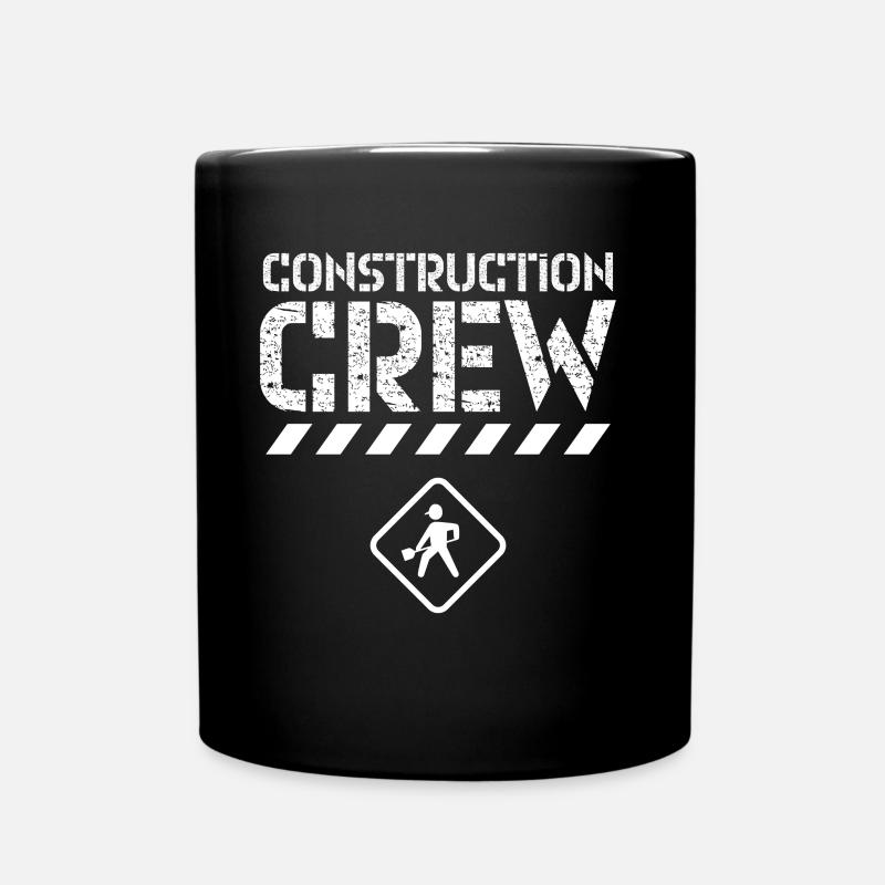 Bautrupp Bauarbeiter Teamwork Bau Baustelle Team - Tasse einfarbig - Schwarz