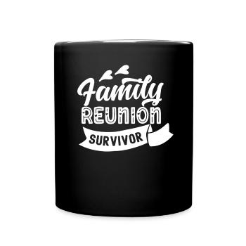 Survivant d’une équipe familiale de regroupement familial - Mug uni - noir - Devant
