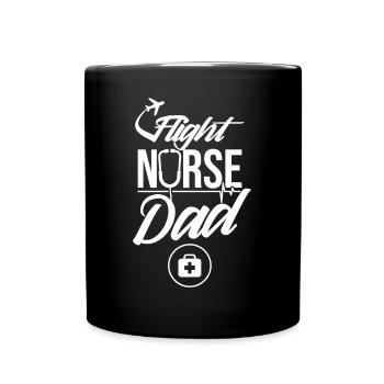 Infirmière de vol Papa Médecin de vol Médecin de vol Médecin de vol - Mug uni - noir - Devant