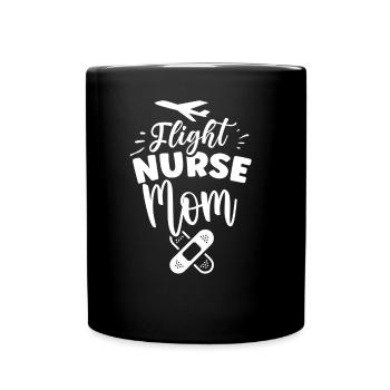 Flight Nurse Mama Flight Doctor Flight Nurse - Full Colour Mug - black - Front