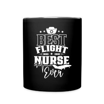 Best Flight Nurse Ever Flight Doctor Profession - Full Colour Mug - black - Front