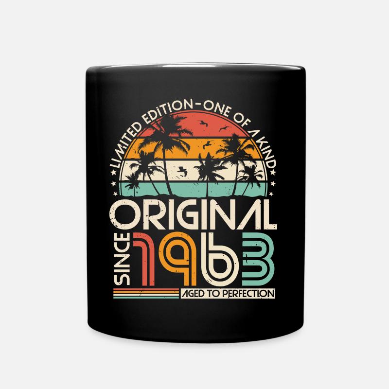 Original 1963 Vintage Anniversaire Rétro - Mug uni - noir