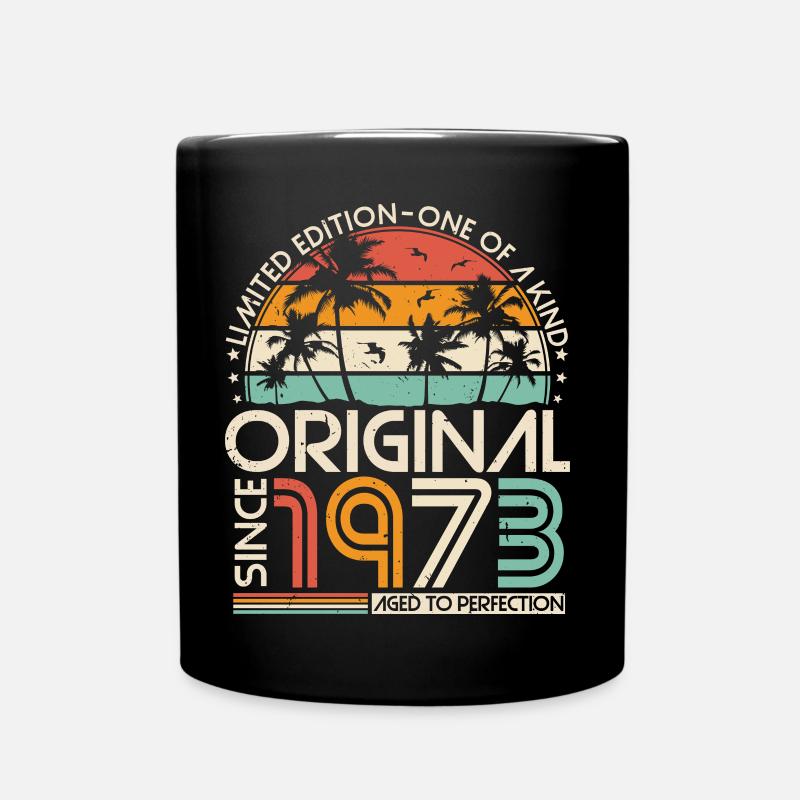 Original 1973 Vintage Anniversaire Rétro - Mug uni - noir