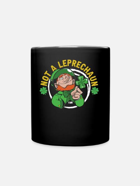 Pas de leprechaun Irlandais St Patrick Leprechaun Irlandais - Mug uni - noir